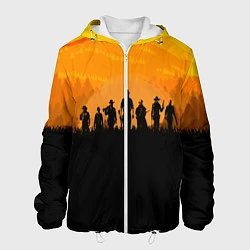 Куртка с капюшоном мужская Red Dead Redemption: Orange Sun, цвет: 3D-белый
