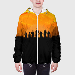 Куртка с капюшоном мужская Red Dead Redemption: Orange Sun, цвет: 3D-белый — фото 2