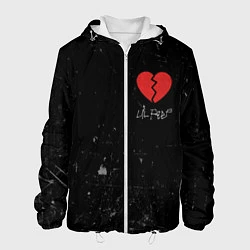 Куртка с капюшоном мужская Lil Peep: Broken Heart, цвет: 3D-белый