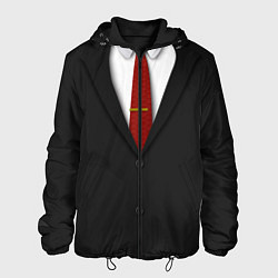 Куртка с капюшоном мужская Агент 47, цвет: 3D-черный