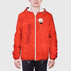 Куртка с капюшоном мужская Карманный токийский гуль, цвет: 3D-белый — фото 2