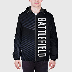 Куртка с капюшоном мужская BATTLEFIELD: Black Style, цвет: 3D-черный — фото 2
