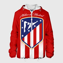 Куртка с капюшоном мужская ФК Атлетико Мадрид, цвет: 3D-белый