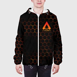Куртка с капюшоном мужская Apex Legends: Orange Carbon, цвет: 3D-белый — фото 2