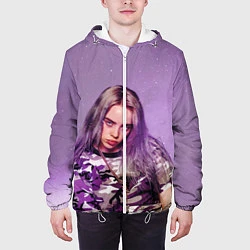 Куртка с капюшоном мужская Billie Eilish: Violet Fashion, цвет: 3D-белый — фото 2