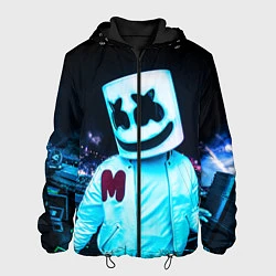 Куртка с капюшоном мужская MARSHMELLO, цвет: 3D-черный