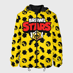 Куртка с капюшоном мужская Brawl Stars: Yellow & Black, цвет: 3D-черный