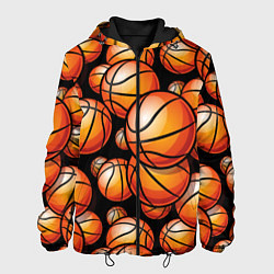 Мужская куртка Баскетбольные яркие мячи