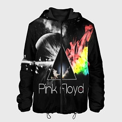 Куртка с капюшоном мужская PINK FLOYD, цвет: 3D-черный