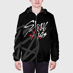 Куртка с капюшоном мужская Stray Kids, цвет: 3D-черный — фото 2