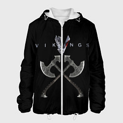 Куртка с капюшоном мужская Vikings, цвет: 3D-белый