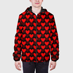 Куртка с капюшоном мужская UNDERTALE, цвет: 3D-черный — фото 2