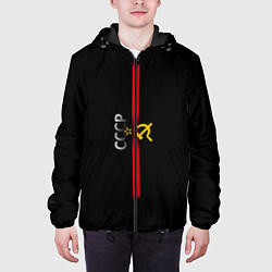 Куртка с капюшоном мужская СССР, цвет: 3D-черный — фото 2