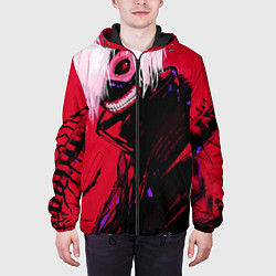 Куртка с капюшоном мужская Токийский Гуль, цвет: 3D-черный — фото 2