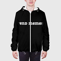 Куртка с капюшоном мужская Send Memes, цвет: 3D-белый — фото 2