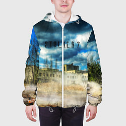 Куртка с капюшоном мужская STALKER 2Чернобыль, цвет: 3D-белый — фото 2
