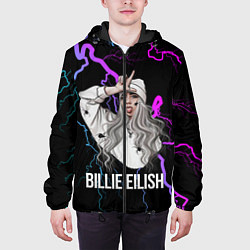 Куртка с капюшоном мужская BILLIE EILISH, цвет: 3D-черный — фото 2