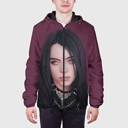 Куртка с капюшоном мужская BILLIE EILISH, цвет: 3D-черный — фото 2