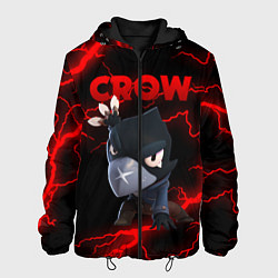 Куртка с капюшоном мужская BRAWL STARS CROW, цвет: 3D-черный