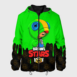 Куртка с капюшоном мужская BRAWL STARS LEON, цвет: 3D-черный