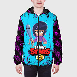 Куртка с капюшоном мужская BRAWL STARS BIBI, цвет: 3D-черный — фото 2