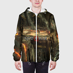 Куртка с капюшоном мужская GOD OF WAR, цвет: 3D-белый — фото 2