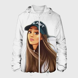 Куртка с капюшоном мужская Ariana Grande Ариана Гранде, цвет: 3D-белый