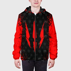 Куртка с капюшоном мужская ВЕДЬМАК, цвет: 3D-черный — фото 2