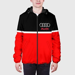 Куртка с капюшоном мужская AUDI SPORT, цвет: 3D-черный — фото 2