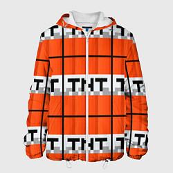Куртка с капюшоном мужская Minecraft-Динамит, цвет: 3D-белый