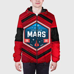 Куртка с капюшоном мужская MARS NASA, цвет: 3D-черный — фото 2