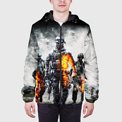 Куртка с капюшоном мужская Battlefield цвета 3D-черный — фото 2