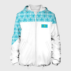 Куртка с капюшоном мужская Казахстан Форма, цвет: 3D-белый