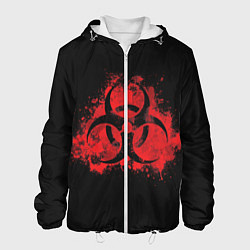 Куртка с капюшоном мужская Plague Inc, цвет: 3D-белый