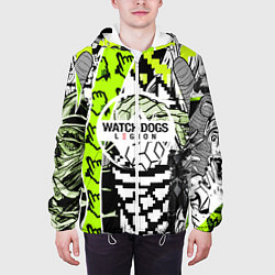 Куртка с капюшоном мужская WATCH DOGS:LEGION, цвет: 3D-белый — фото 2