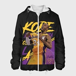 Куртка с капюшоном мужская Kobe Bryant, цвет: 3D-белый