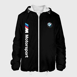 Куртка с капюшоном мужская БМВ Мотоспорт, цвет: 3D-белый