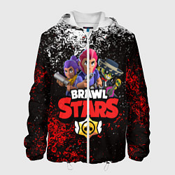 Куртка с капюшоном мужская BRAWL STARS, цвет: 3D-белый