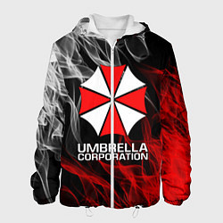 Куртка с капюшоном мужская UMBRELLA CORP, цвет: 3D-белый