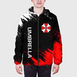 Куртка с капюшоном мужская UMBRELLA CORP, цвет: 3D-черный — фото 2