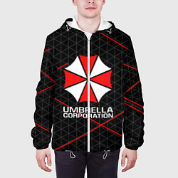 Куртка с капюшоном мужская UMBRELLA CORP, цвет: 3D-белый — фото 2