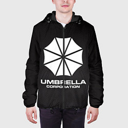 Куртка с капюшоном мужская Umbrella Corporation, цвет: 3D-черный — фото 2