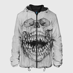 Куртка с капюшоном мужская Dentist skull, цвет: 3D-черный