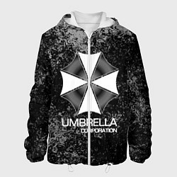 Куртка с капюшоном мужская UMBRELLA CORP, цвет: 3D-белый