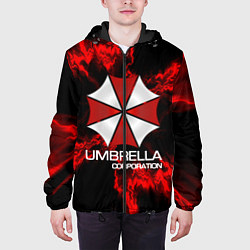 Куртка с капюшоном мужская UMBRELLA CORP, цвет: 3D-черный — фото 2