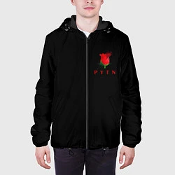Куртка с капюшоном мужская Тиктокер - Payton Moormeie, цвет: 3D-черный — фото 2