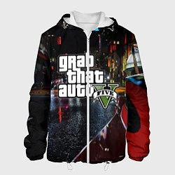 Куртка с капюшоном мужская Grand Theft Auto V, цвет: 3D-белый