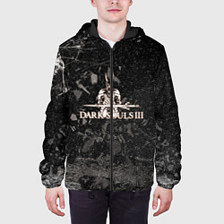 Куртка с капюшоном мужская DARK SOULS, цвет: 3D-черный — фото 2