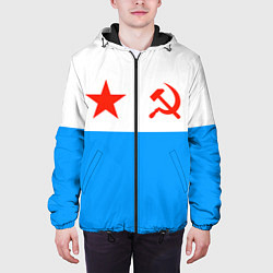 Куртка с капюшоном мужская ВМФ СССР, цвет: 3D-черный — фото 2
