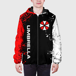 Куртка с капюшоном мужская UMBRELLA CORPORATION, цвет: 3D-черный — фото 2